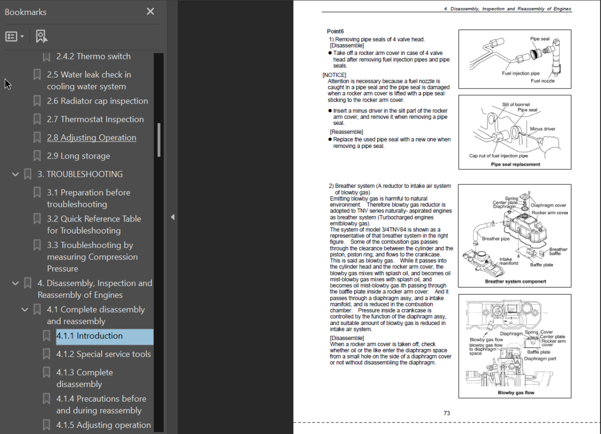 3D82AE 3D84E 3D88E 4D88E 4D98E 4D106 S4D84E S4D98E S4D106 Diesel Engine Shop Manual