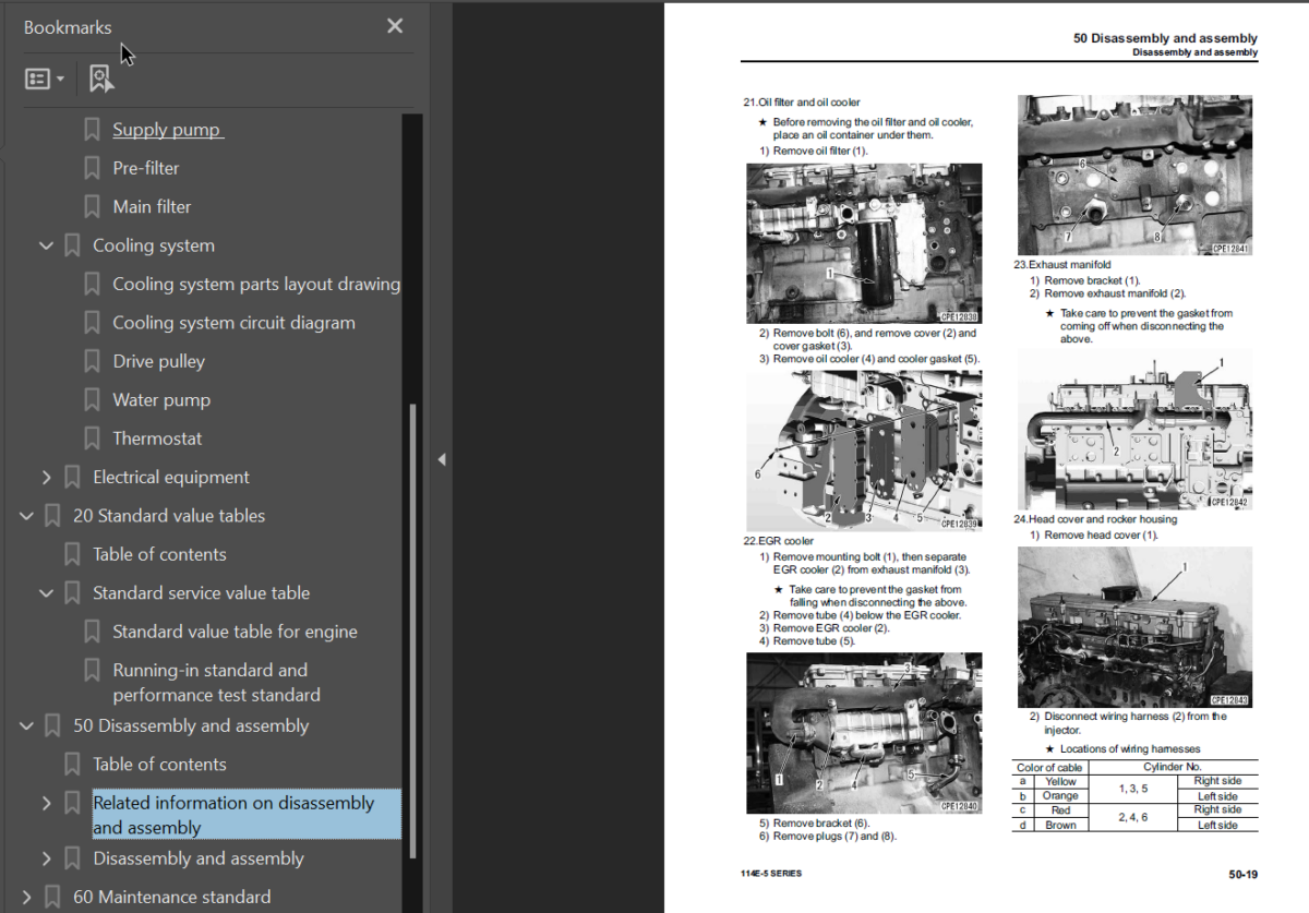 114E -5 SERIES Engine Shop Manual