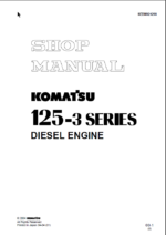 125-3 SERIES Diesel Engine Shop Manual