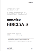 GD825A-2 (SEBM002311) Shop Manual