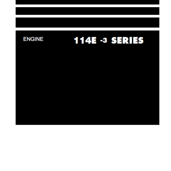 114E -3 SERIES Engine Shop Manual