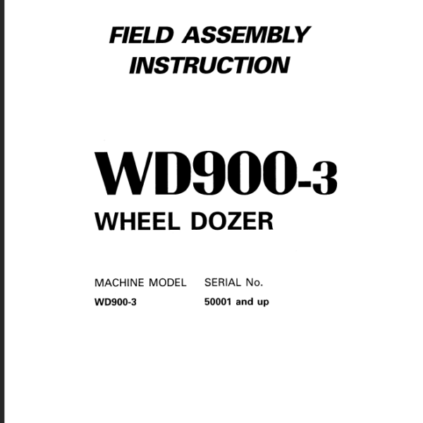 WD900-3 (SEAW002500) Shop Manual