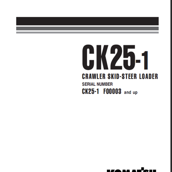 CK25-1 Shop Manual