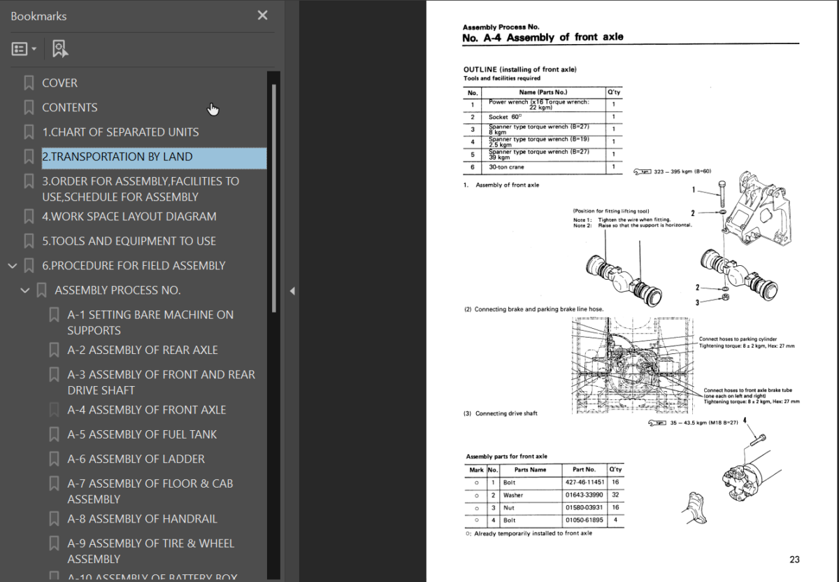 WD900-3 (SEAW002500) Shop Manual