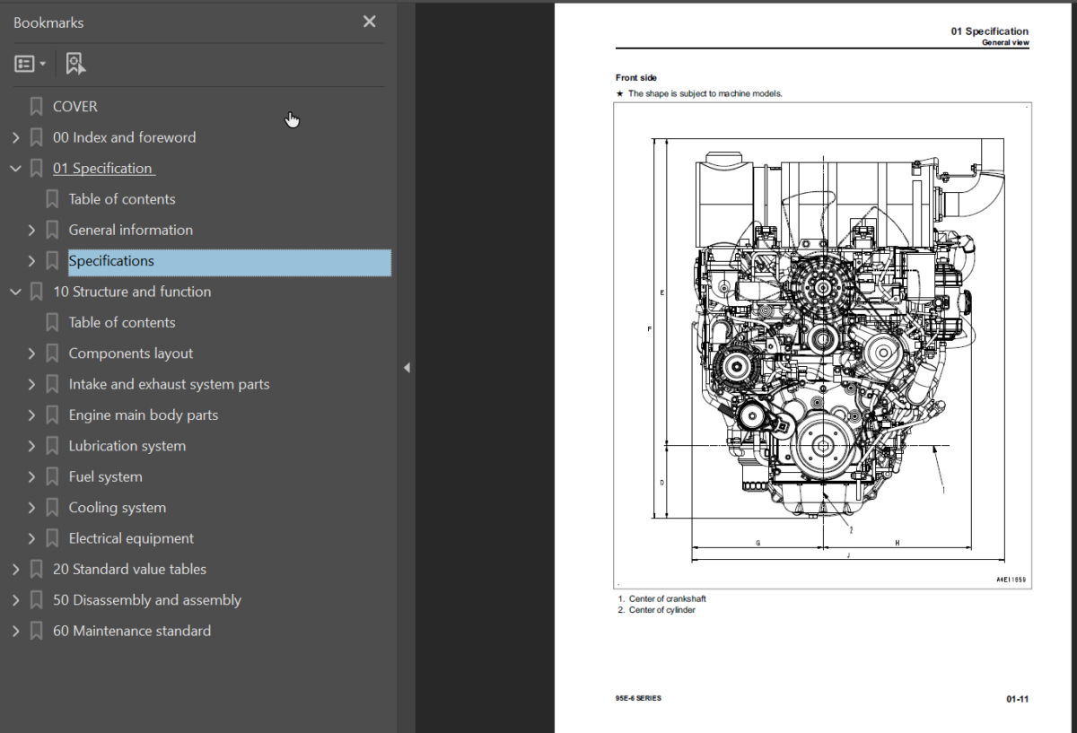 95E -6 SERIES Engine Shop Manual