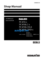 HYDRAULIC EXCAVATOR PC450-8PC450LC-8PC450LCD-8PC450LCHD-8 GALEO Shop Manual