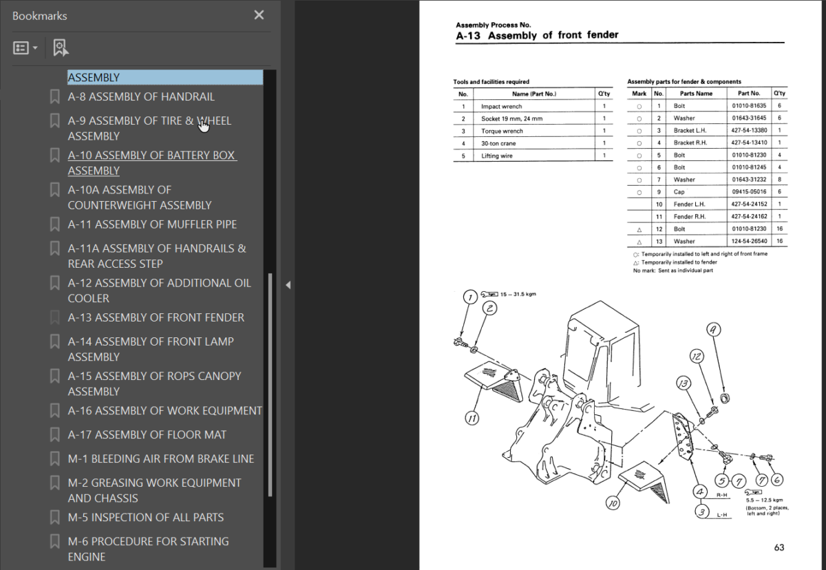 WD900-3 (SEAW002500) Shop Manual