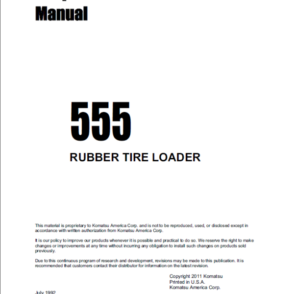 SM555 Shop Manual