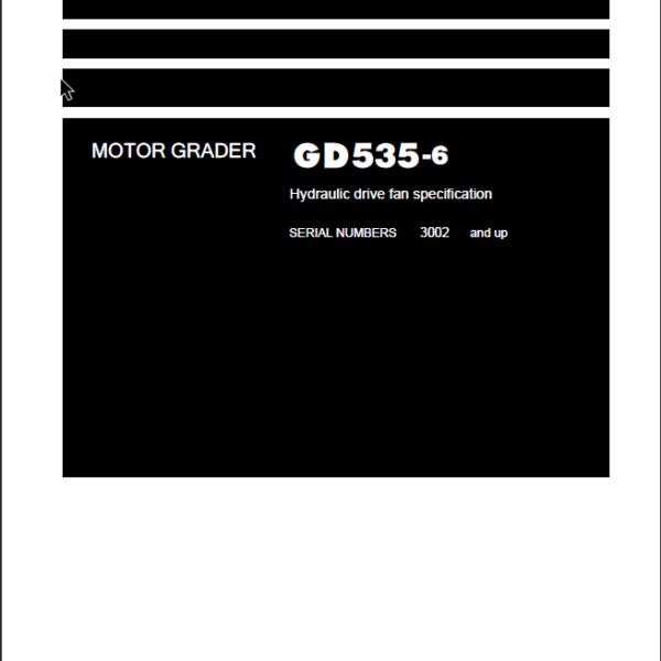 GD535-6 Shop Manual