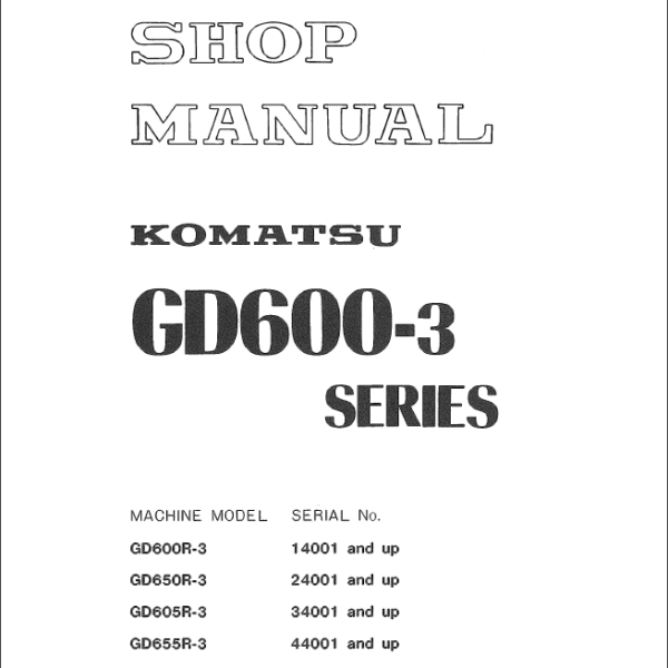 GD600-3 Shop Manual