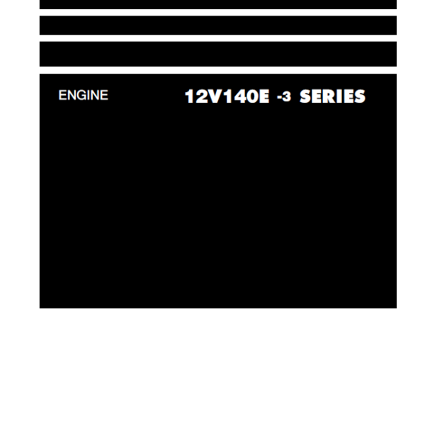 12V140E -3 SERIES Engine Shop Manual