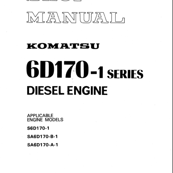 6D170-1 SERIES Diesel Engine Shop Manual