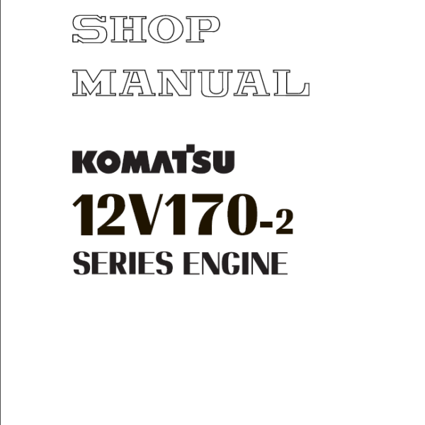 12V170-2 SERIES Engine Shop Manual