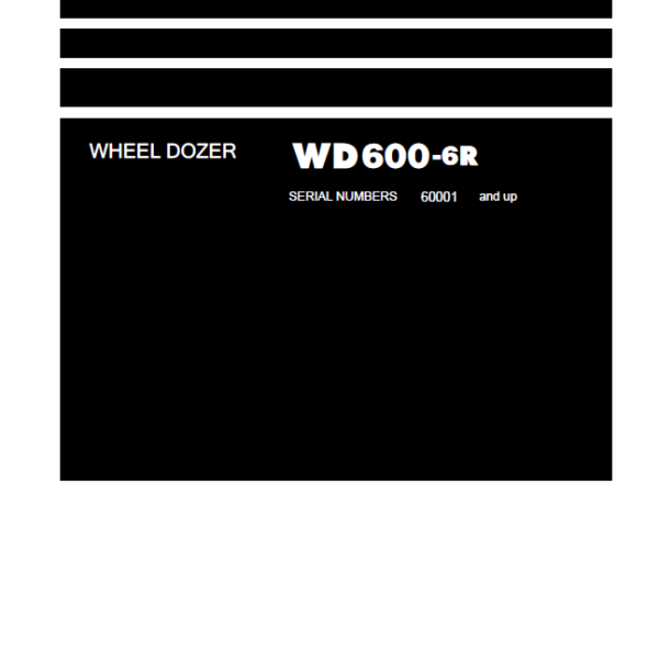 WD600-6R Shop Manual