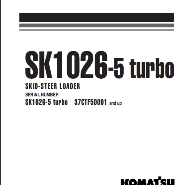 SK1036-5 turbo Shop Manual