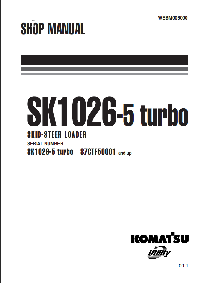 SK1036-5 turbo Shop Manual