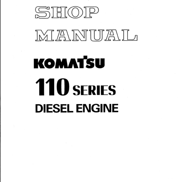 110 SERIES Diesel Engine Shop Manual