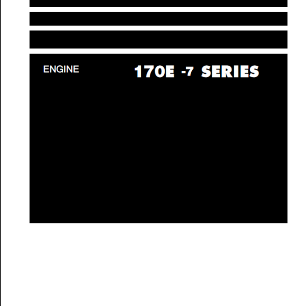 170E -7 SERIES Engine Shop Manual