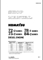 72-2 Series 78-1 SERIES 75-2 SERIES 84-2 SERIES Shop Manual