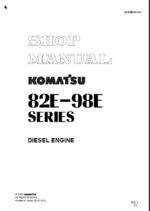 82E-98E SERIES Diesel Engine Shop Manual