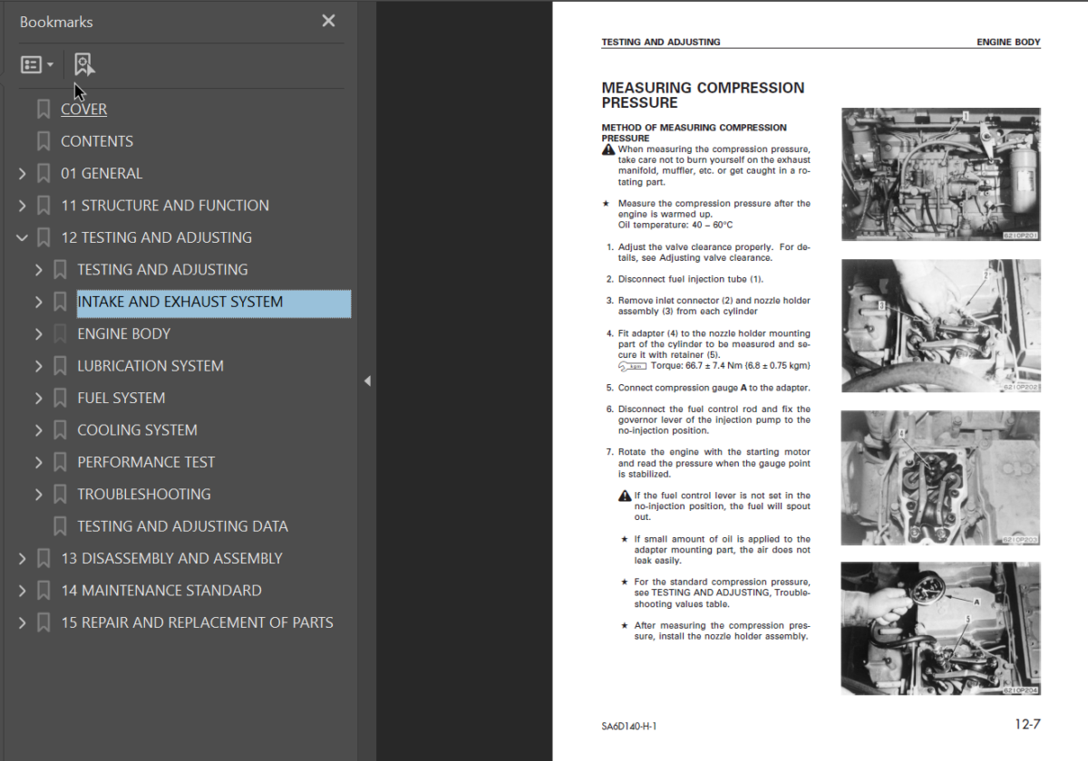 SA6D140-H-1 Diesel Engine Shop Manual