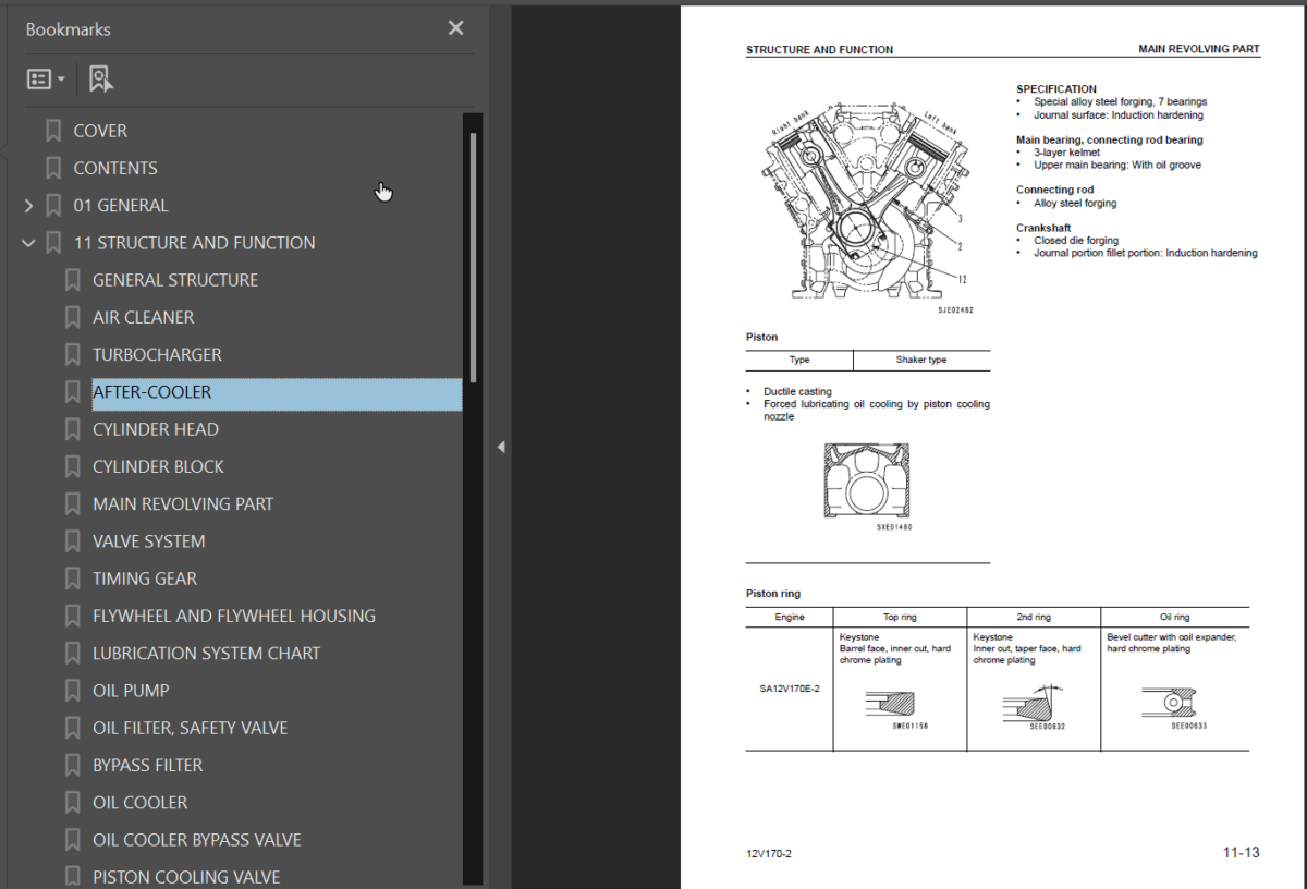 12V170-2 SERIES Engine Shop Manual