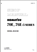 70E 76E-5 SERIES Diesel Engine Shop Manual