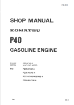 P40 Gasoline Engine Shop Manual