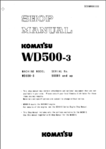 WD500-3 Shop Manual