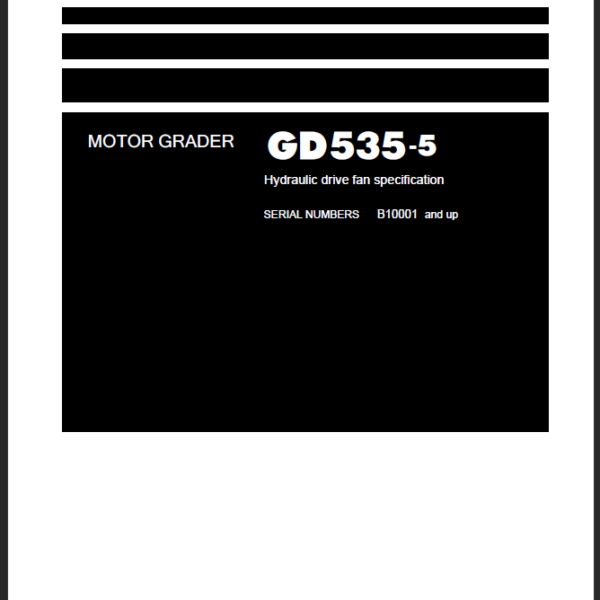 GD535-5 (KEBM665002) Shop Manual