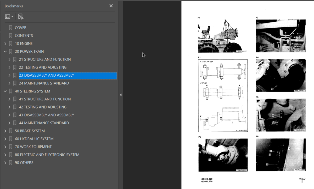 GD610 GD620 GD660 GD670 Shop Manual