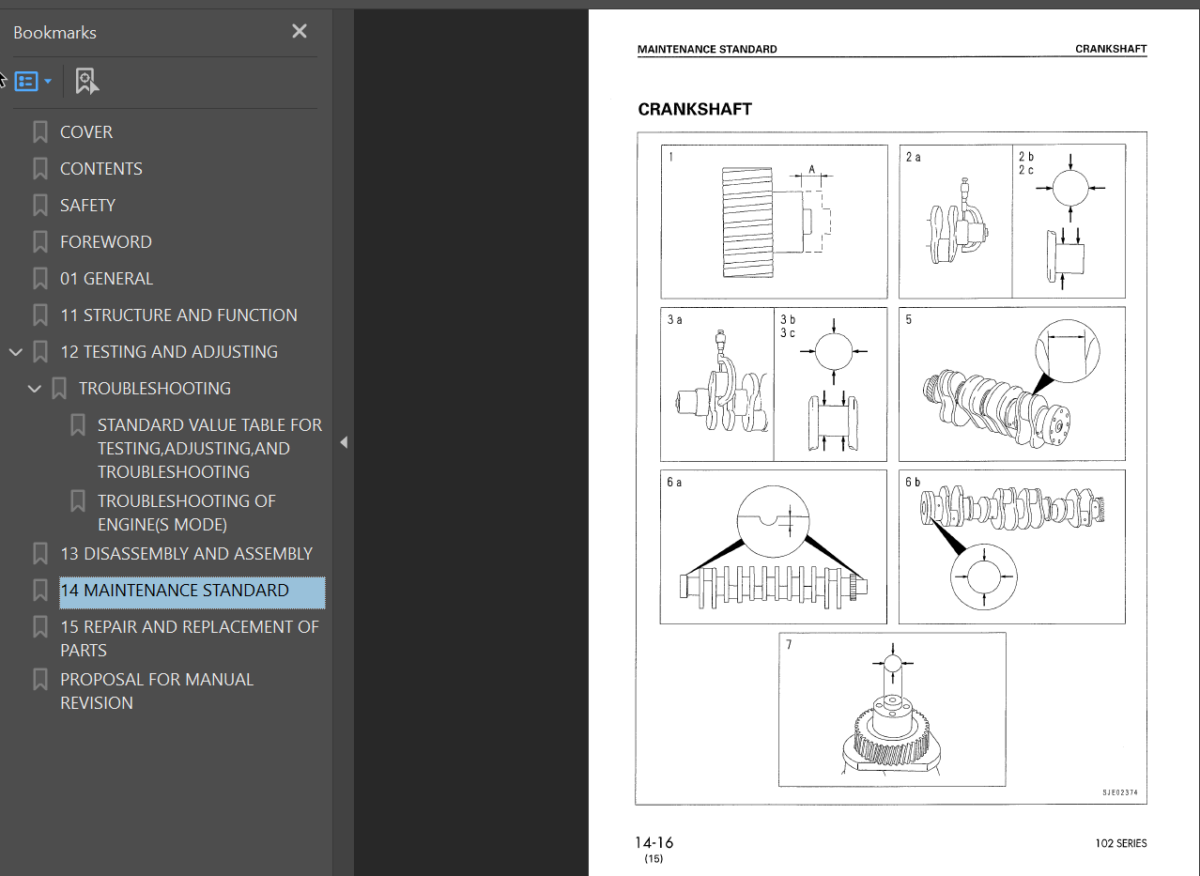 6D102 Series Engine Shop Manual