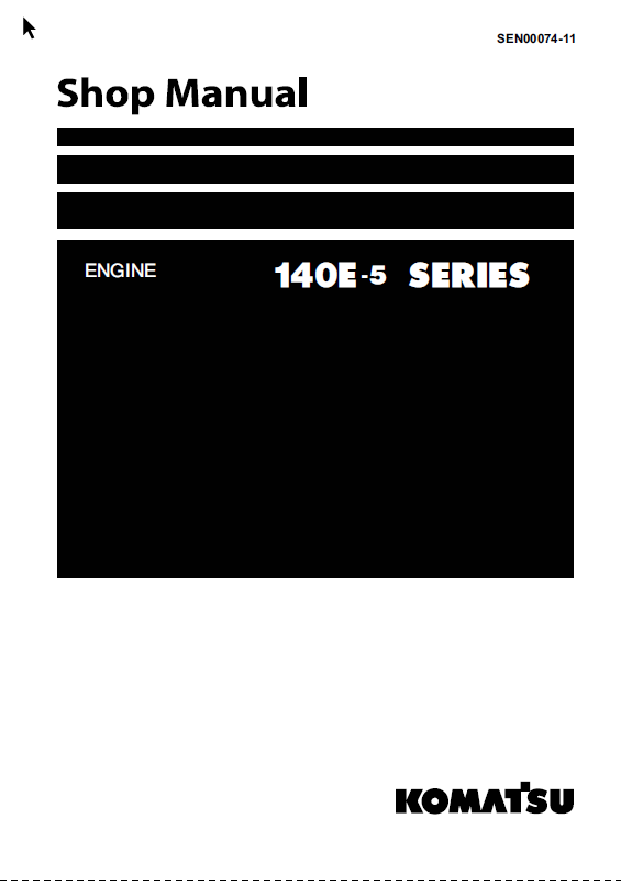 140E-5 SERIES Engine Shop Manual