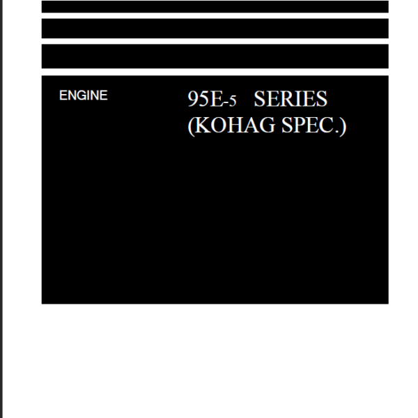 95E-5 SERIES Engine Shop Manual