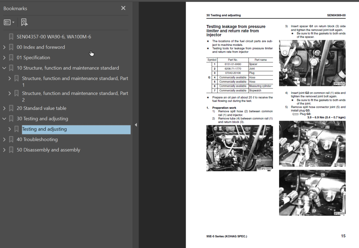 95E-5 SERIES Engine Shop Manual