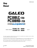 HYDRAULIC EXCAVATOR PC300LC-7E0 PC300HD-7E0 GALEO Shop Manual