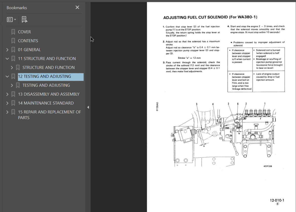 110 SERIES Diesel Engine Shop Manual