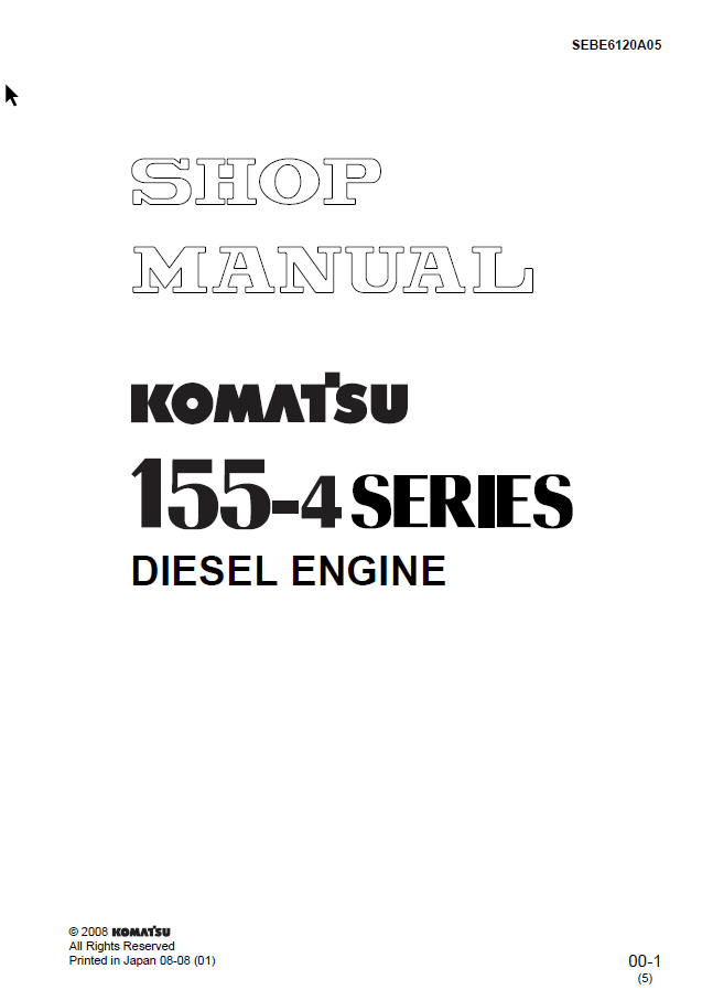 155-4 SERIES Engine Shop Manual