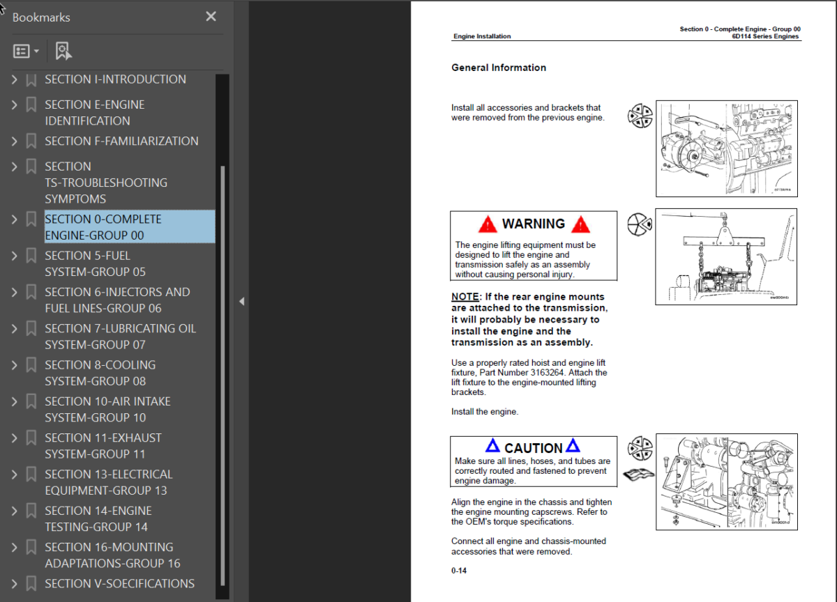 6D114 SERIES Engine Shop Manual