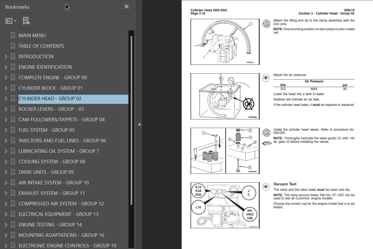 QSK19 Series Engine Shop Manual