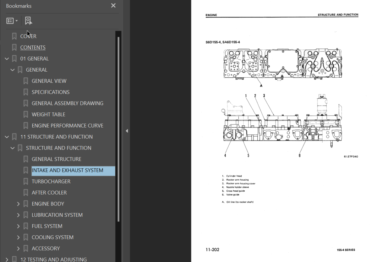 155-4 SERIES Engine Shop Manual