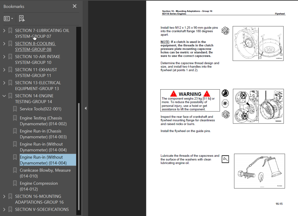 6D114 SERIES Engine Shop Manual