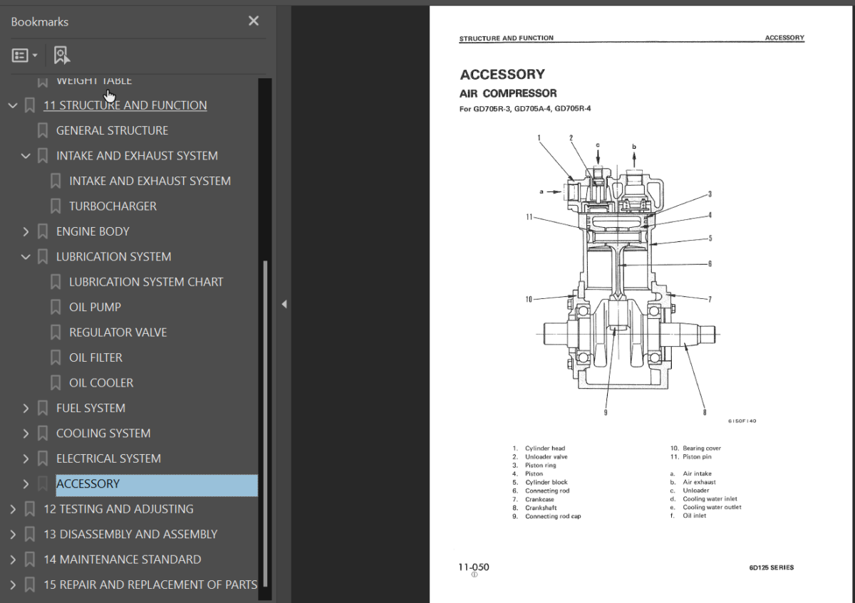 6D125 SERIES Diesel Engine Shop Manual