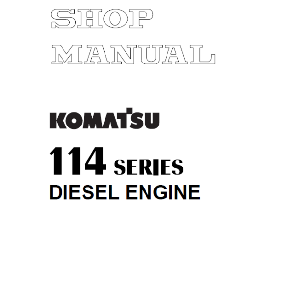 114 SERIES Diesel Engine Shop Manual