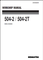 504-2 504-2T Diesel Engine Shop Manual