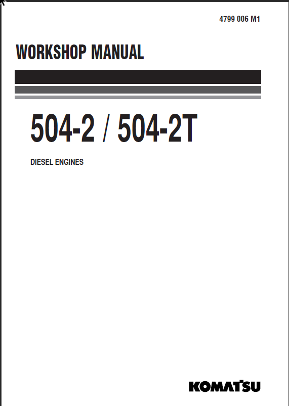 504-2 504-2T Diesel Engine Shop Manual