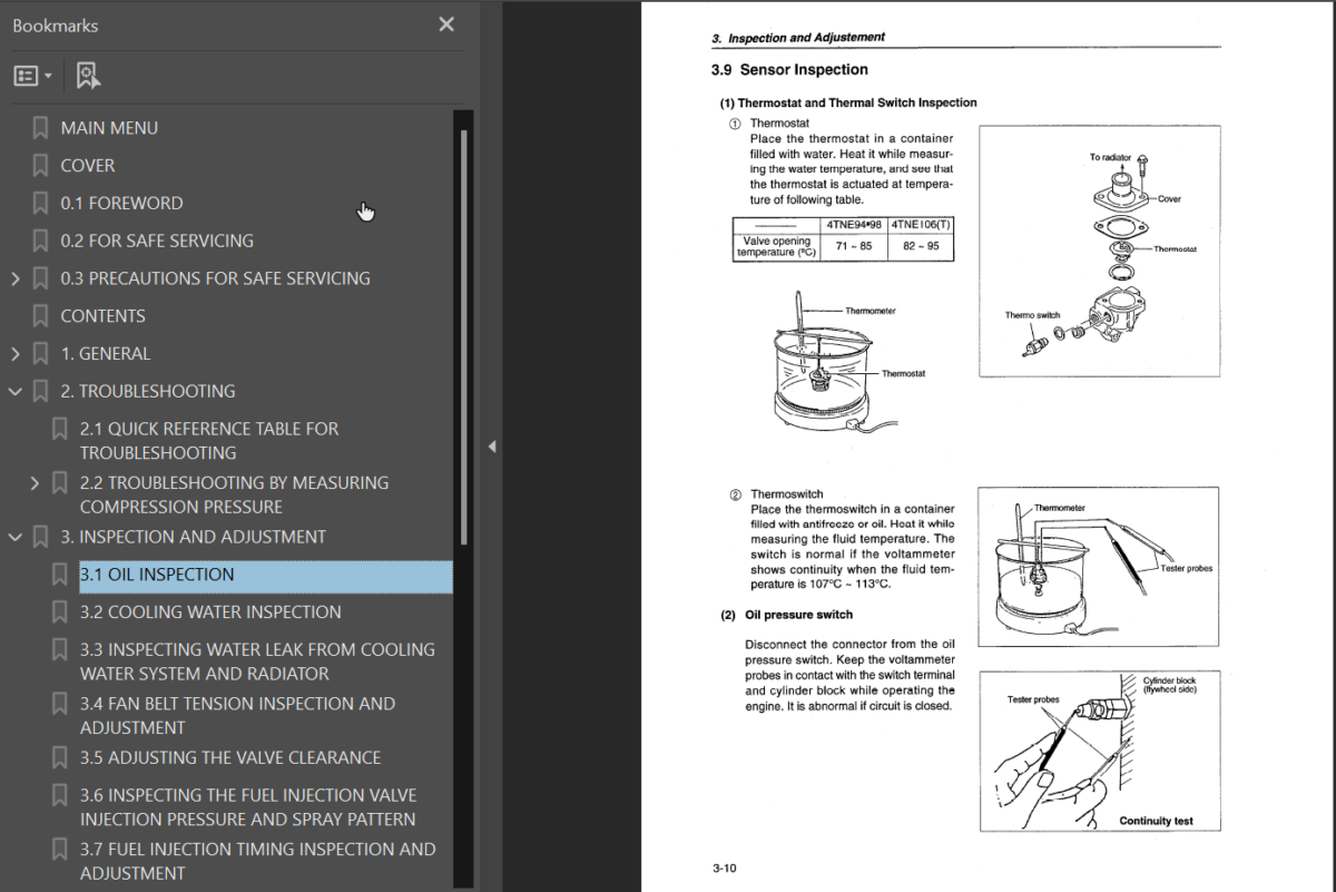 4D98E 4D106 S4D106 SERIES Diesel Engine Shop Manual