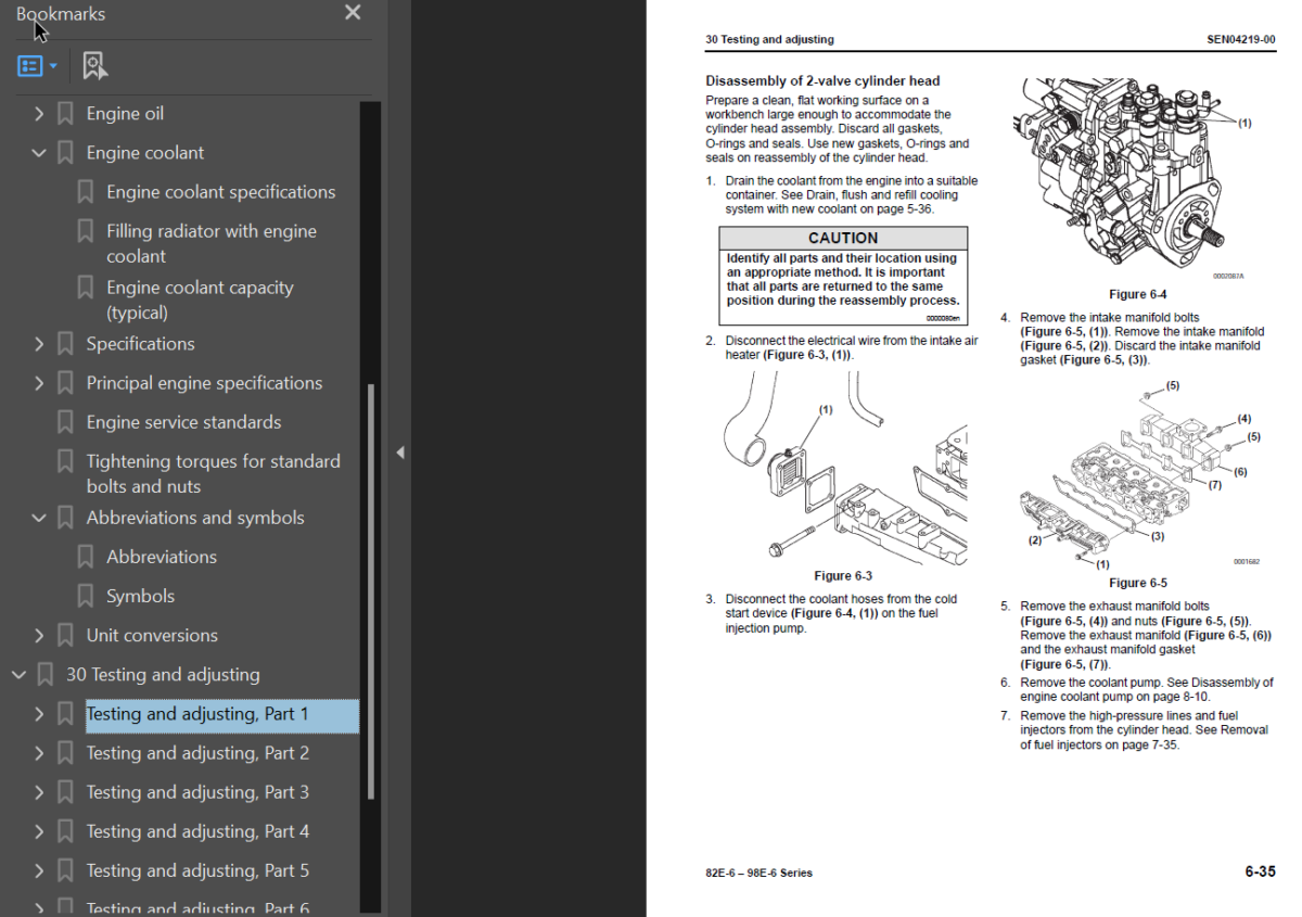 82E-6 - 98E-6 SERIES Engine Shop Manual