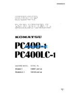 HYDRAULIC EXCAVATOR PC400-1 PC400LC-1 Shop Manual