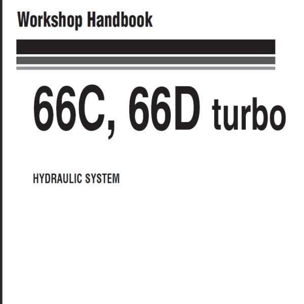 66C 66D turbo Hydraulic System Shop Manual